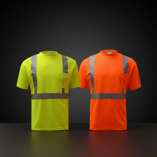 GSS Standard Class 2 Moisture Wicking Short Sleeve Safety T-Shirt with Chest Pocket