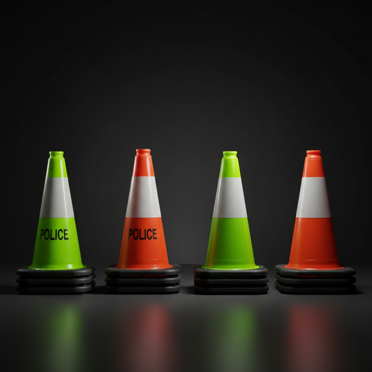 3-Pack 18" High-Visibility Traffic Cones