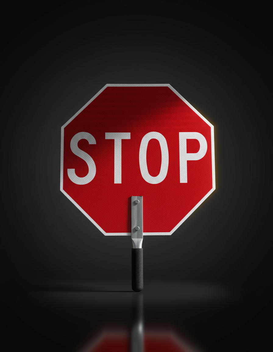 Paddle Stop Sign - DARKWING TECH