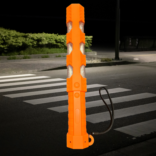 DARKWING TECH® Signal Baton – High-Visibility Red/Blue Safety Wand