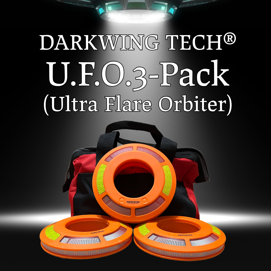 DARKWING TECH® U.F.O. 3-Pack (Amber) – Ultra Flare Orbiter Set